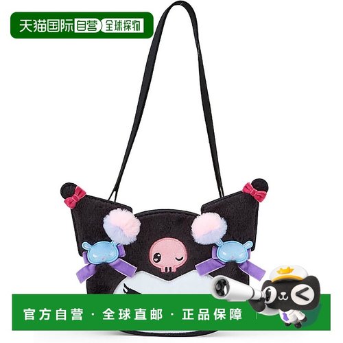【日本直邮】三丽鸥脸型单肩包 (Romi Kyun Room) Kuromi 375586