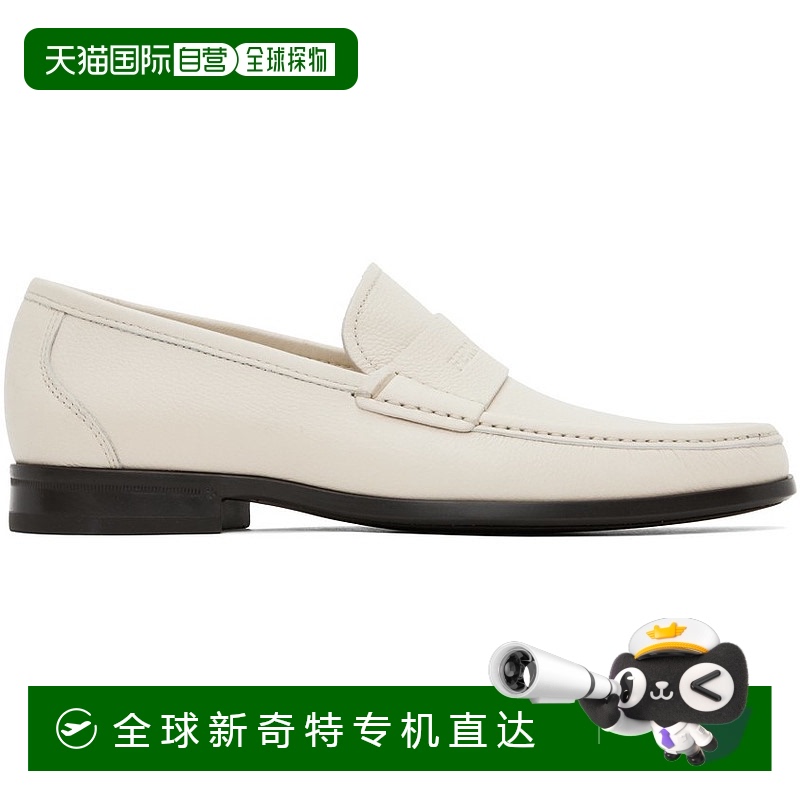 香港直邮潮奢 Salvatore Ferragamo 菲拉格慕 男士 灰白色 Signat