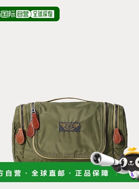 自营欧洲直邮RALPH LAUREN拉夫劳伦RRL尼龙旅行盥洗包手提包