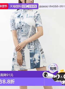 日本直邮Desigual 地图图案短款连身裙 [DE819EW24531]连衣裙