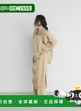 1h可退 日本直邮KBF 女装 宽松缎面吊带连衣裙 侧开叉可调节 KB26