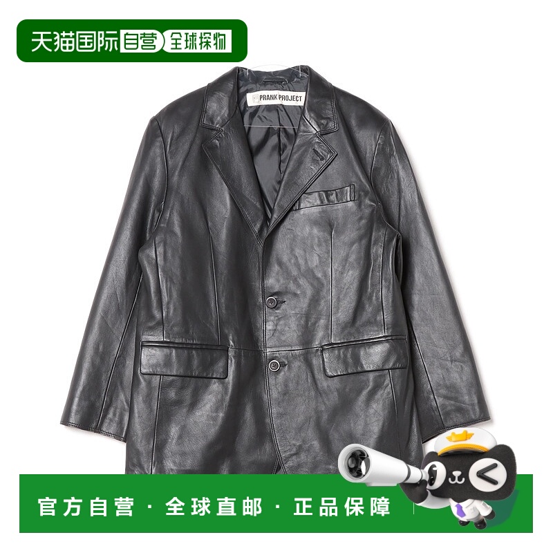 1h可退 日本直邮PRANK PROJECT 男女同款羊皮裁边修身西装外套 31