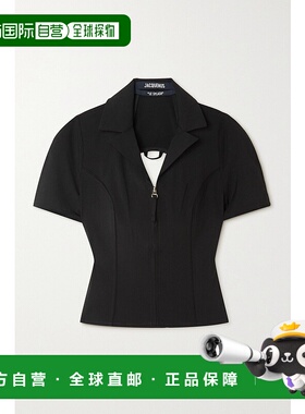 1h可退 香港直邮Jacquemus 女士 Tangelo 挖剪弹力羊毛上衣 22E22