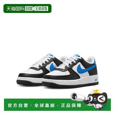 自营Nike Air Force 1 FN8008-001 Sneaker Kids White Black Lac