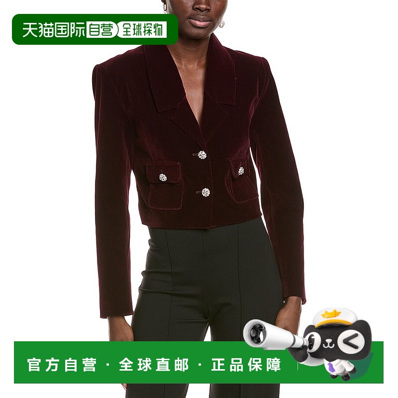 自营Endless Rose Cropped Collared Blazer - red 美国奥莱直发