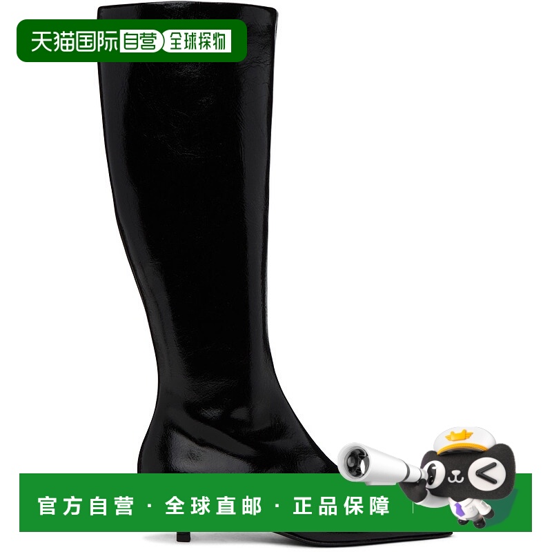 1h可退 香港直邮潮奢 TOTÊME 女士 黑色 The Slim 高筒靴 241WAS9