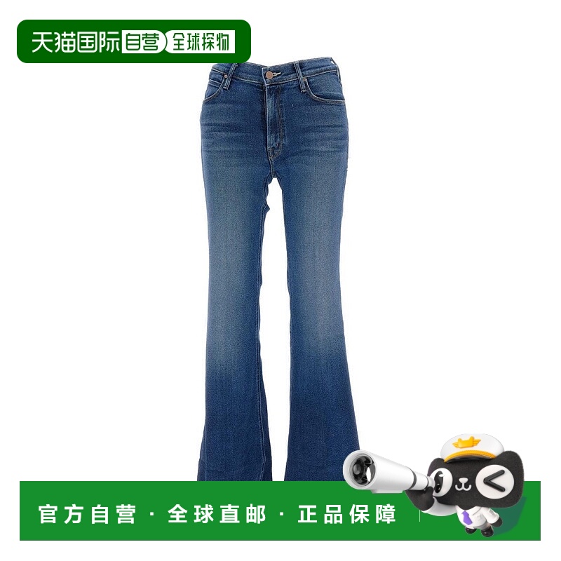 自营mother喇叭形5口袋牛仔牛仔裤-蓝色 美国奥莱直发