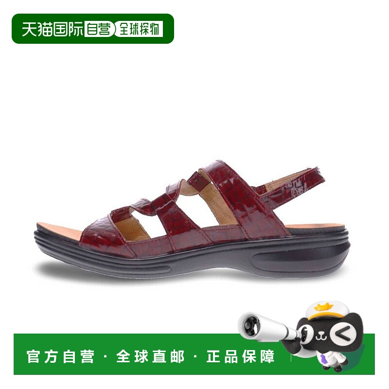 自营revereWomen's Miami Sandal In Red Croc - red croc 美国奥