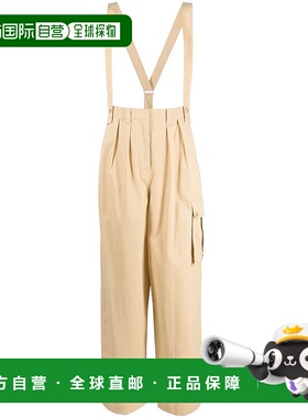 香港直邮KENZO 女士休闲裤 FD52PA0649RO11 AW2023 卡其色 Brace