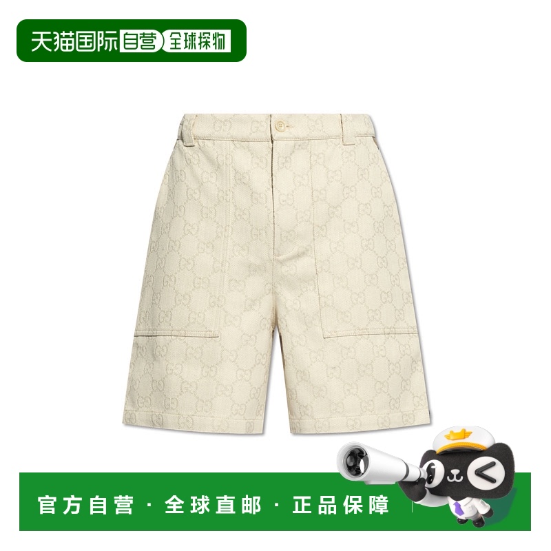1h可退 欧洲直邮gucci 男士 休闲裤短裤