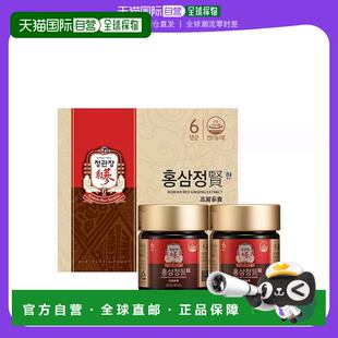 韩国直邮正官庄6年根高丽参红参膏红参精华滋补品人参120gx2礼盒