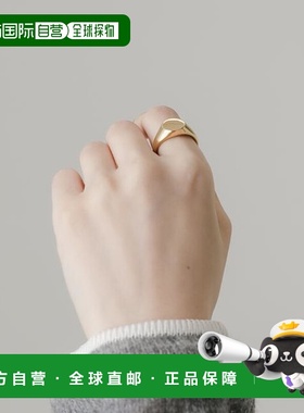 1h可退 日本直邮官方授权 SMELLY 不锈钢圆形印章戒指个性简约