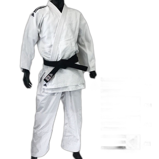 日本直邮上下套装adidas男女3 柔道服比赛柔道道服上衣长裤使用 a