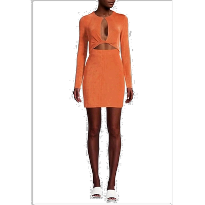 自营 significant otherIvy 粘土镂空长袖迷你连衣裙粘土 美国奥