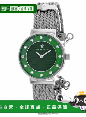 自营Christian Van Sant Women's Cavo Green Dial Watch - green