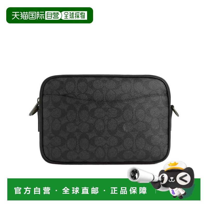 1h可退 香港直邮Coach蔻驰 男士斜挎包 CZ401QBMI5 AW2024 黑色