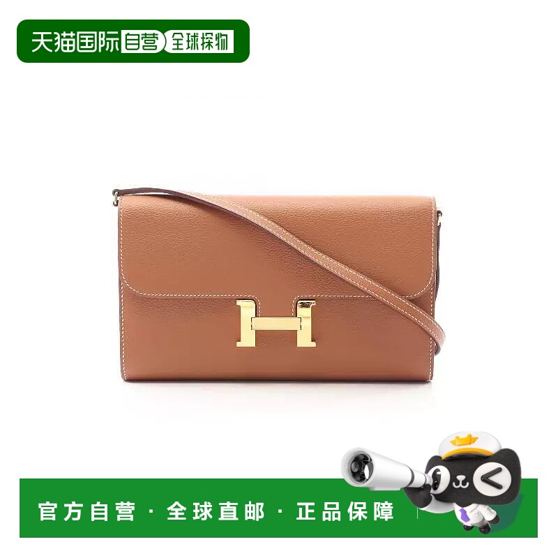 1h可退 日本直邮中古Hermes爱马仕女包A级95新Constance to go牛