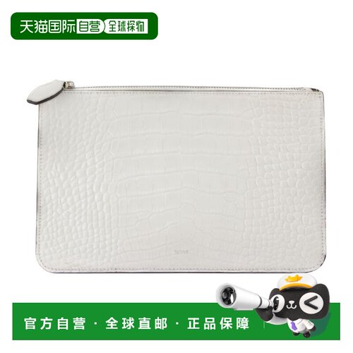 1h可退 香港直邮toteme 女士 THREEFOLD 皮革白色手包 262WAL0122
