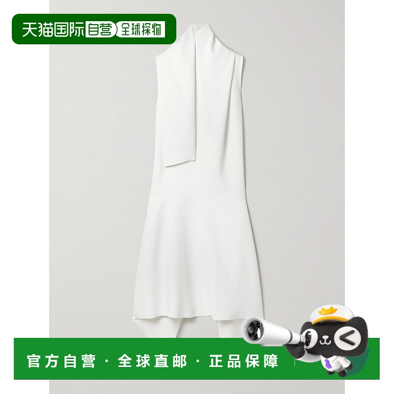 1h可退 香港直邮KHAITE 女士 Loell 垂褶丝硬缎中长连衣裙 558540