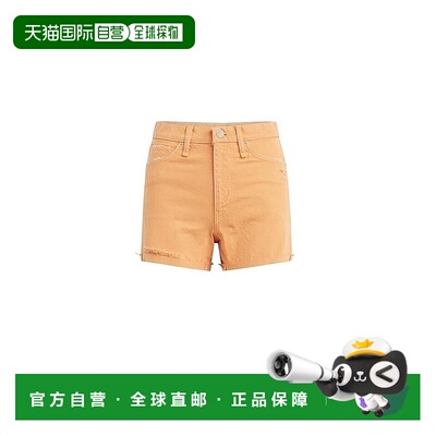 自营hudson jeansHudson牛仔裤Devon男朋友短裤女式26橙色棉质高J