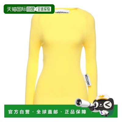 香港直邮Moschino 莫斯奇诺 女士 毛衣 yellow黄色 舒适时尚