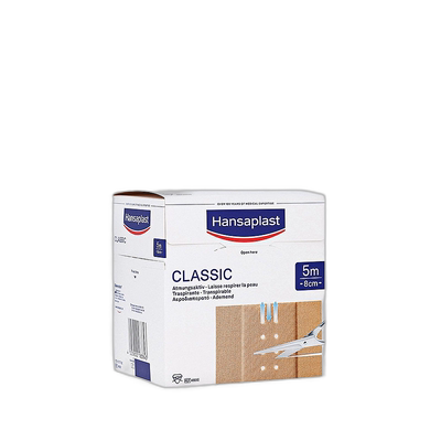 欧洲直邮Hansaplast汉莎创可贴卷牢固透气抗菌1卷（5m*8cm）/盒