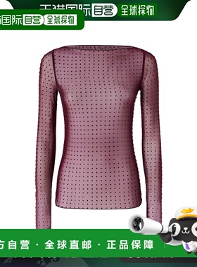 1h可退 香港直邮Pinko 品高 女士 水钻罩衫 103911A220 black黑色