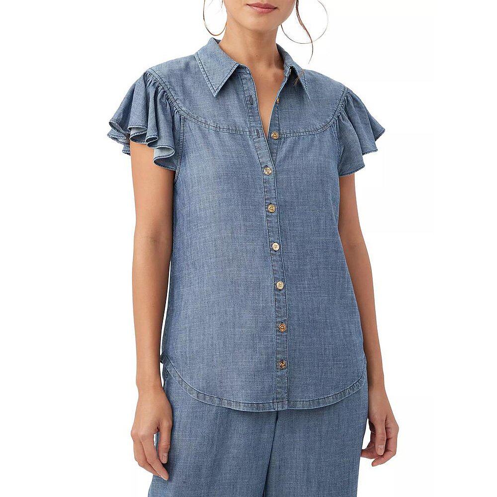 美国直邮Trina Turk女士T恤上装简约时尚 舒适透气 个性潮流女装