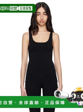 1h可退 香港直邮潮奢 TOTÊME 女士 黑色 Compact Knit 背心 252WR