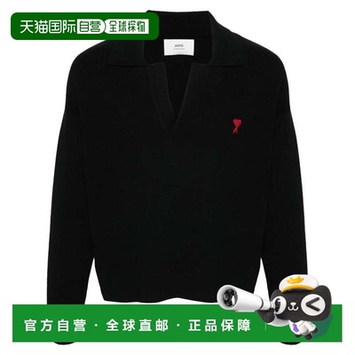 1h可退 香港直邮Ami Paris 女士 POLO衫 UPL346KN0042 black黑色