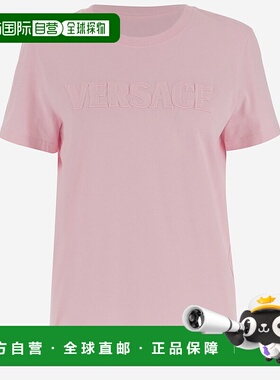 香港直邮VERSACE 女士T恤 10189811A136161PS10 SS2025 紫色女装
