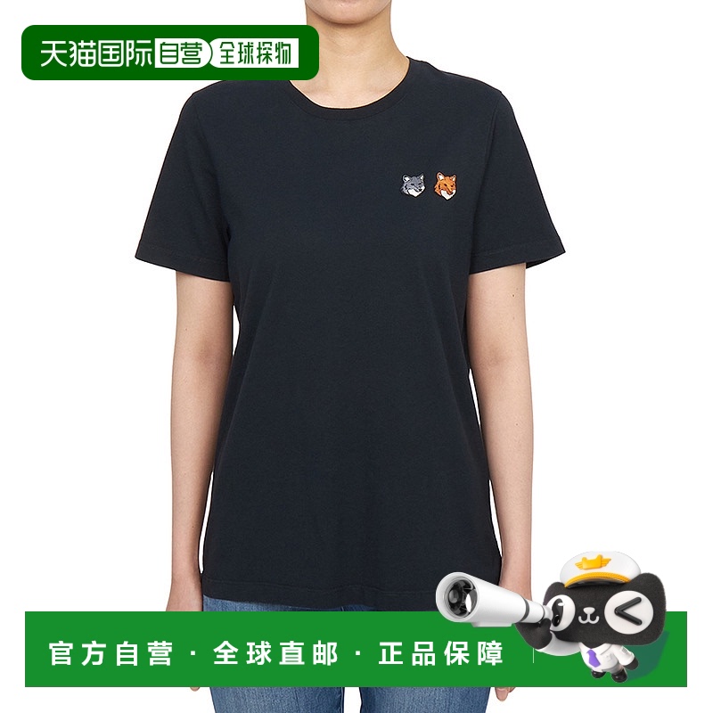 1h可退 韩国直邮maison kitsune 女士 上装T恤半袖短袖