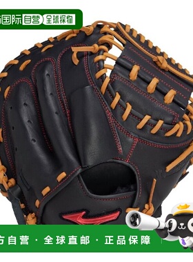 日本直邮美津浓通用垒球捕手手套Wild Live Bread右手0949黑色 x