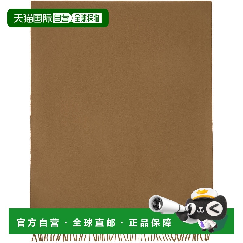 香港直邮潮奢 A.P.C. 女士 黄褐色 Alix Embroidered 围巾 WOAFEM