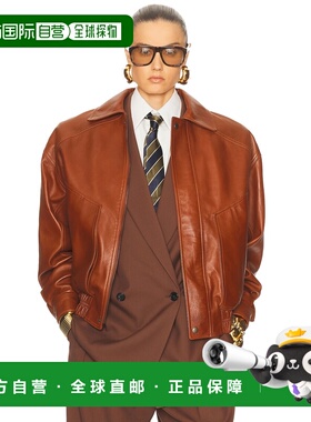 1h可退 香港直邮潮奢 Saint Laurent 圣罗兰 女士 皮革短夹克 824