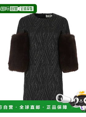 香港直邮Saint Laurent 圣罗兰 女士 圆领连衣裙 673101Y9D39