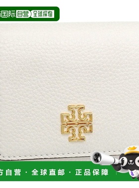 日本直邮Tory Burch 女士 Britten 迷你钱包 (159431-104) 白色皮