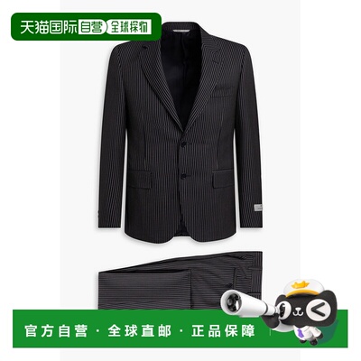1h可退 香港直邮Canali 康钠丽 男士 细条纹羊毛套装 1128019ES17