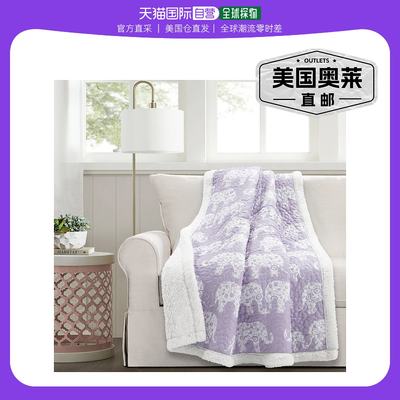 lush decorElephant Parade Sherpa Throw - purple 【美国奥莱】