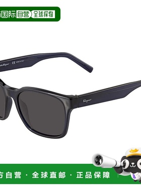 自营Salvatore Ferragamo Grey Square Unisex Sunglasses SF959S