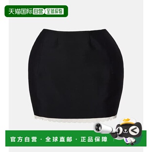 女士 butrym 蕾丝边羊毛马海毛迷你半身裙 香港直邮magda 1h可退