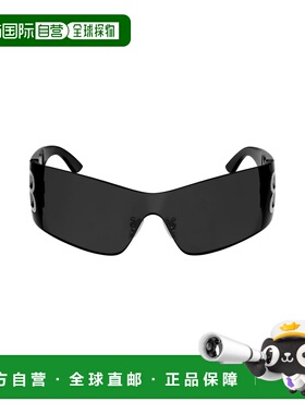 自营欧洲直邮Balenciaga巴黎世家 Bossy Mask女士黑色面罩式太阳