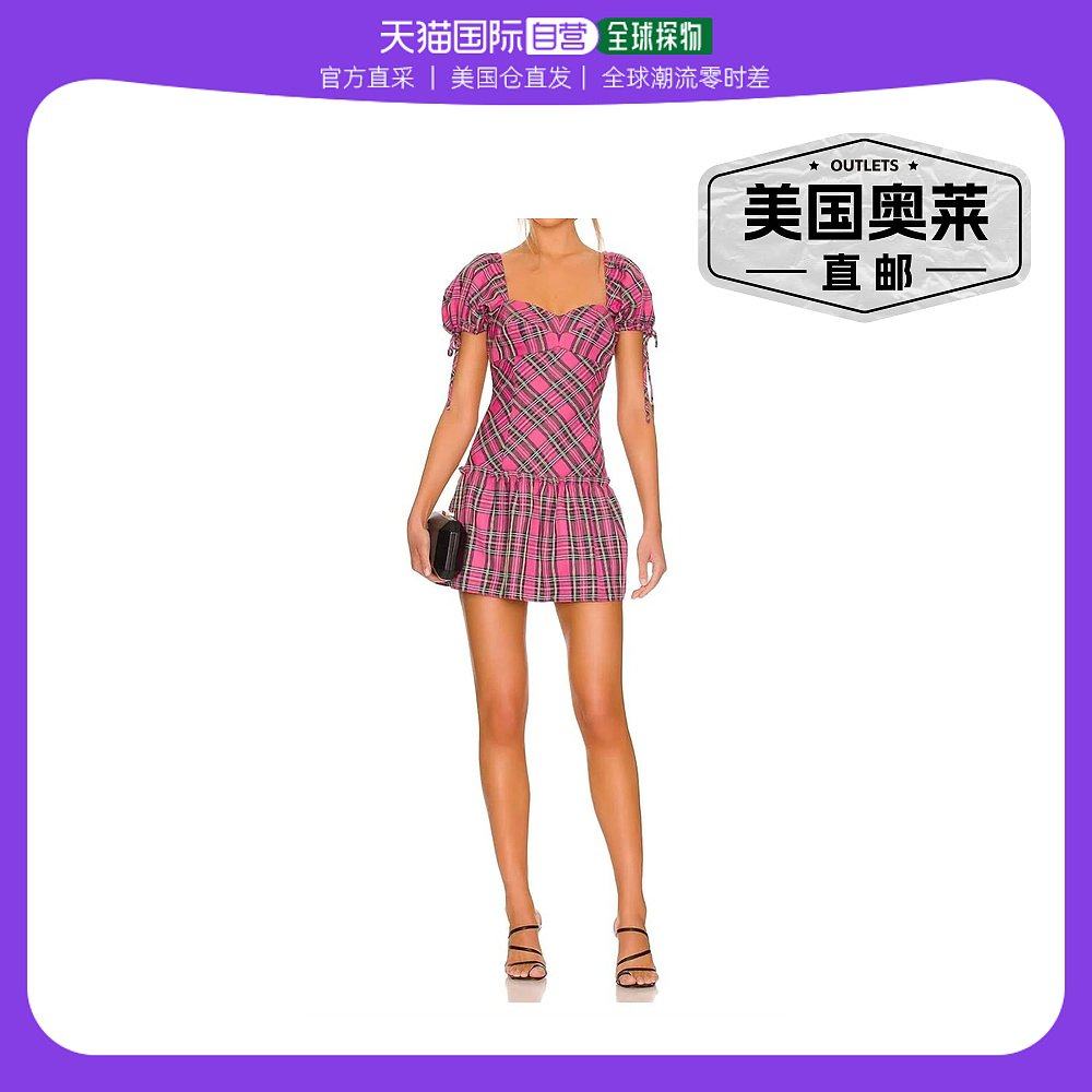 amanda uprichardBryla 粉色多色早秋新款连衣裙 粉色多色 【美国