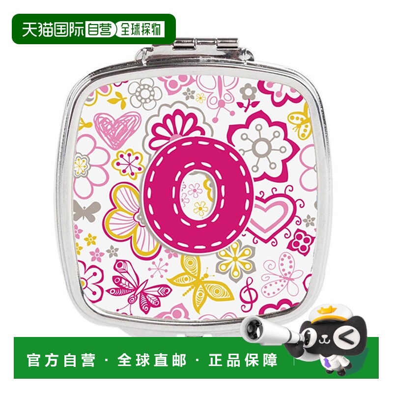 自营 Carolines Treasures CJ2005-OSCM 字母 O 花蝴蝶粉色正品