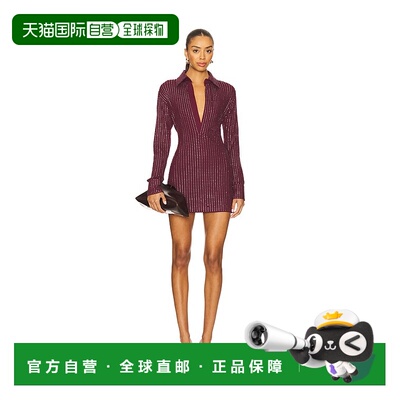 1h可退 香港直邮The Attico 女士 铆钉迷你连衣裙 251WCA00456