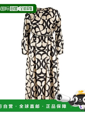 香港直邮MAX MARA 女士连衣裙 NINA SS2025 黑色 Max Mara Printe