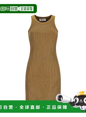 1h可退 香港直邮The Attico 女士 铆钉中长连衣裙 251WCW00206JJJ