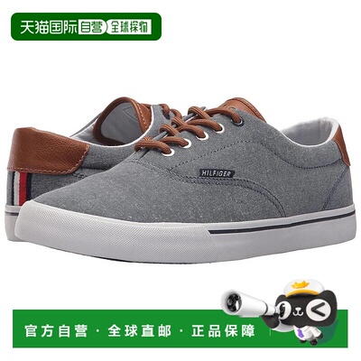 自营Tommy Hilfiger Phero Sneakers Men's Blue Cognac Lifestyl