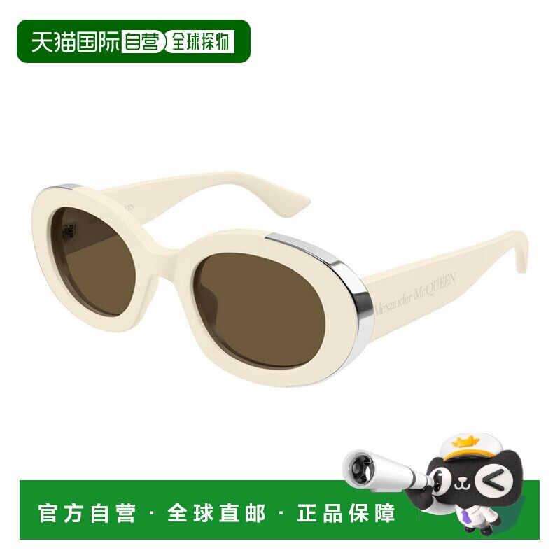 香港直邮mcqueen 亚历山大 麦昆 女士 几何框太阳镜 AM0445S