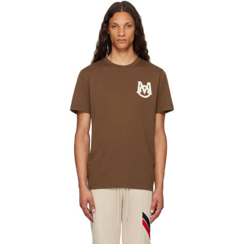 Moncler 盟可睐 男士 棕色贴花 T恤 J20918C000218390T